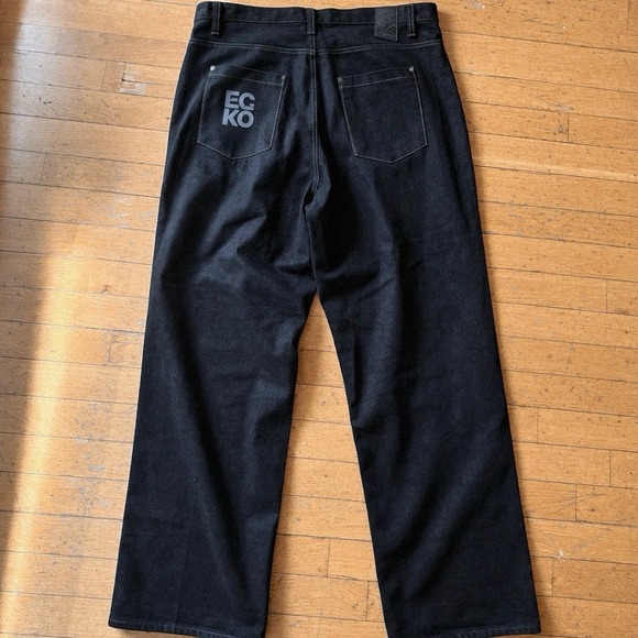 Ecko Unltd. Other - Ecko Unltd Jeans 44x35 Black Relaxed Y2K Hip Hop Baggy Logo Denim